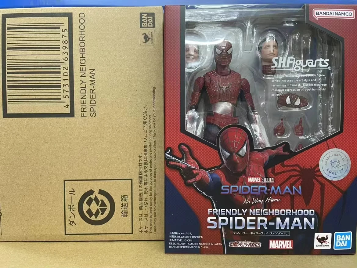 CT Spider-man: No way Home Friendly Neighborhood Spiderman S.H.Figuarts The Amazing Spider-Man Action Figure Model Toy Kids Gift