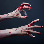 Halloween Temporary Scar Tattoos Sticker Realistic Bloody Wound Scab Body Face Decals for Makeup Masquerade Cosplay Party Prop