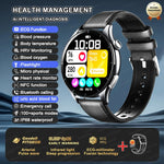 2025 New Health Analysis ECG+PPG Smart Watch Body Fat Uric Acid Blood Pressure Heart Rate Tracker NFC Smartwatch For Android IOS