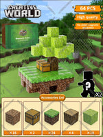 Magnetic Building Blocks Mine World Magnet Cube Set STEM Montessori Sensory Toy for Kids Boys Girls Ages 3+ DIY Model Children