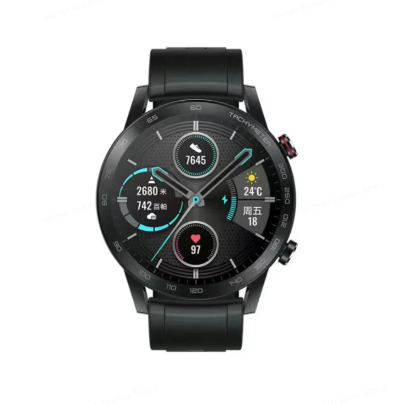 New HONOR Magic Watch 2 Smart Watch 46mm Bluetooth 5.1 Calling Smartwatch Blood Oxygen 14 Days Battery Life Heart Rate GPS