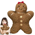 40cm Christmas Gingerbread Pillow Pendant Christmas Tree Party Home Decor New Year Gift Noel Cute Pillow For Decoration Couch