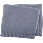 Personalized Kid Name Baby Blanket Embroidered Newborn Stroller Swaddle Breathable Cotton Knitted Bedding