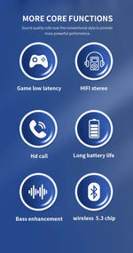 Xiaomi 5W Wireless Headphones Bluetooth 5.3 Earphones Foldable Earbuds 40mm Driver Game Music Over Ear Stereo Headset With Mic