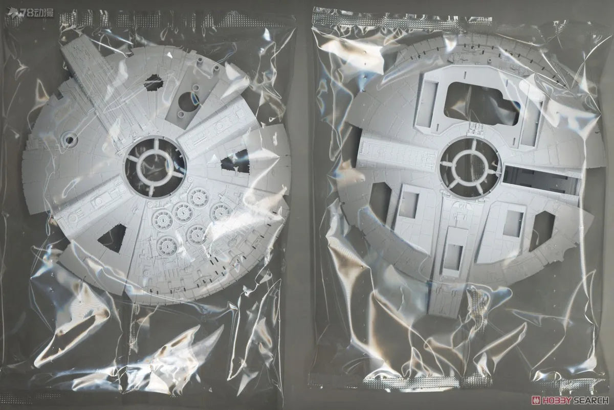 BANDAI Genuine STAR WARS Series Vehicle Series 1/144: Rise of The Millennium Falcon Skywalker Ver Assemble The Model Collect