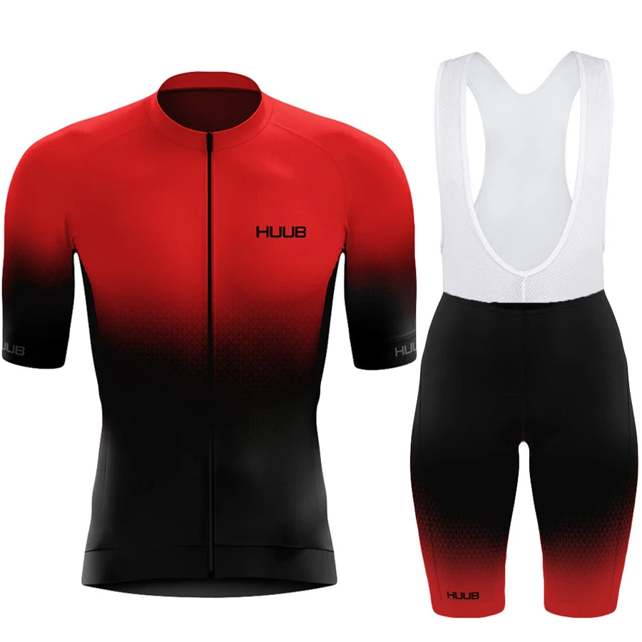 Short Sleeve Road Bike & MTB Racing Kit, Breathable Summer Bicycle Clothing with Bib Shorts