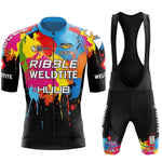 Short Sleeve Road Bike & MTB Racing Kit, Breathable Summer Bicycle Clothing with Bib Shorts