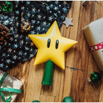 20CM Super Star Light Figure Handheld Christmas Tree Topper Decoration Star Pendant Peak Xmas Tree Top Desk Lamp For Gifts