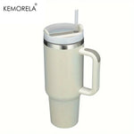 KEMORELA 30&40 oz Tumbler With Handle Lid Straw 887/1182ML Stainless Steel Water Bottle Vacuum Thermos Cup Travel Car Coffee Mug