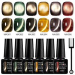7pc Cat Magnetic Nail Gel Polish Set Long Lasting Glitter Nail Supplies Soak Off UV/LED Vernis Gel Kit for Manicure Design