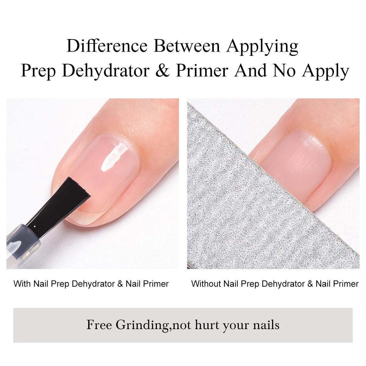 7ml Nail-Primer & Prep Dehydrator Gel Nail Polish 28 Days+ Long-Lasting No Need UV LED Lamp Nail Gel Base Top Coat Varnishes