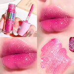6 Colors Glitter 1pcs Lip Glaze Long Lasting Lip Gloss Waterproof Liquid Lipstick Makeup Lip Oil Lip Tint Moisturizing Lip Balm