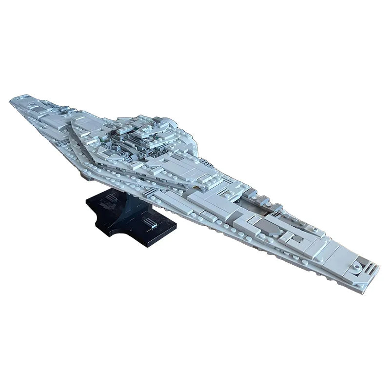 NEW MOC the Supreme Leader Snoke's flag ship Supremacy from The Last Jedi Starship Building Blocks DIY Assembly Bricks Toys