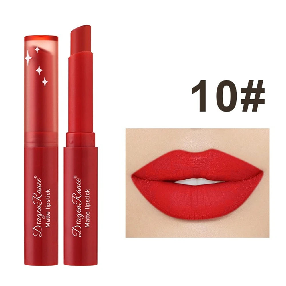 Nude Matte Lipstick Waterproof Lip Sticks Not Fading Sexy Red Velvet Lipsticks for Women Make Up Long Lasting Lip Cosmetics
