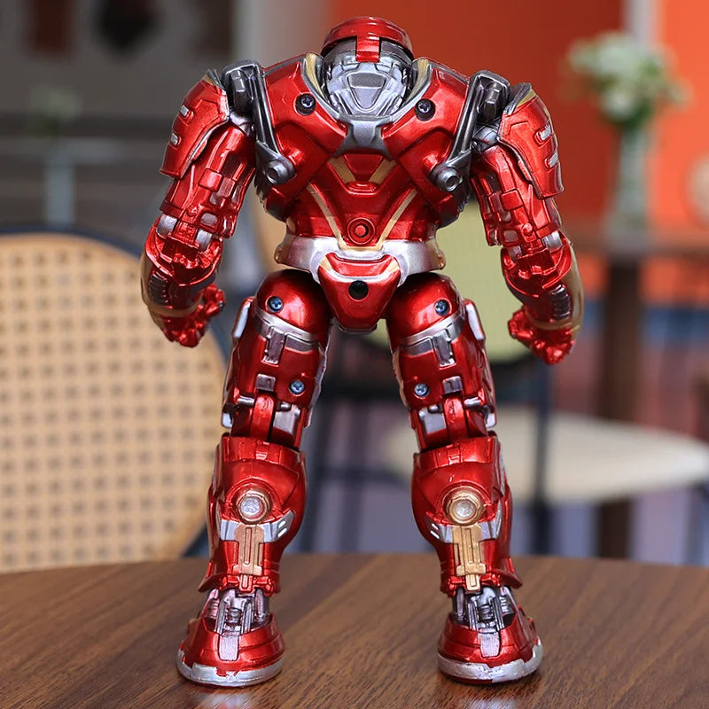 New 17cm Avengers Iron Man Mk44 Hulkbuster Action Figures Mech Iron Man Knuckle Movable Toy Collects Alloy Models Birthday