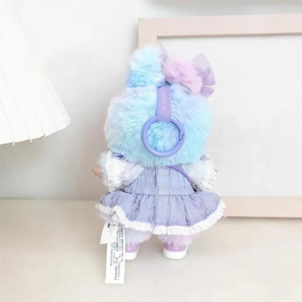 For Ropa labubu v1/v2/v3  pendant baby clothes labubu 3.0 lucky purple bow skirt Outfit Doll Accessories (No dolls)