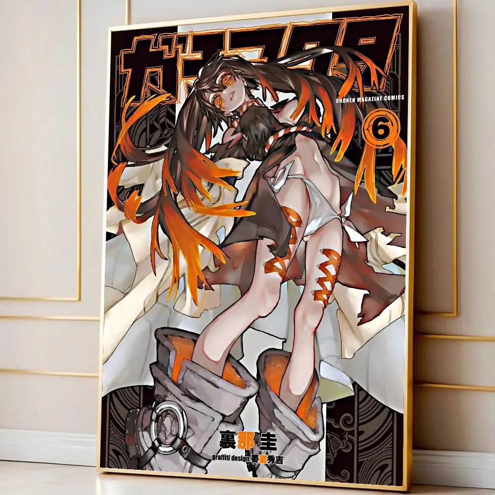 Hot Cool Anime G-Gachiakuta Poster Modern Waterproof HD Wall Art Decal Self-Adhesive Aesthetic Decor For Home Living Room Bedroo