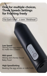 XIAOMI Electric Milk Frother Mini Handheld Wireless Powerful Type-C Rechargeable Convenience Coffee Milk Whipping Kitchen Whisks