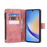 for Samsung Galaxy A35/A34/A25/A24/A73/A72/A55/A54/A53/A52/A15/A14 Case Wallet, Durable Leather Magnetic Buckle Flip Card Holder