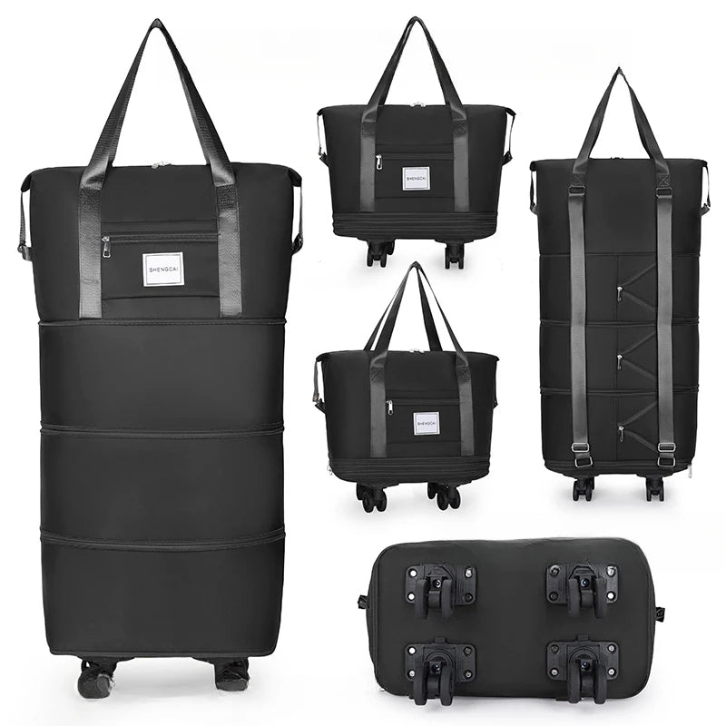 Travel Bag Backpack Large Capacity Disassembly Universal Wheel Storage Bag Luggage  Portable Double-layer Checked Bag with Wheel