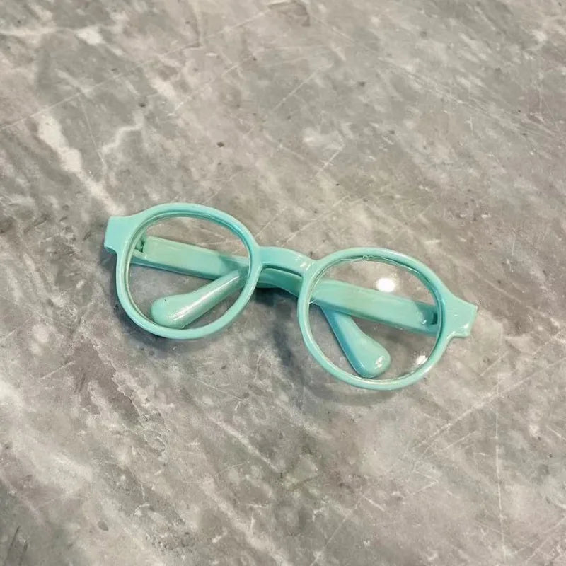 17cm labubu Glasses 6.5cm Transparent Plastic Glasses For 1/8 1/6 1/3 1/4 BJD for Labubu MSD SD Plush for EXO Doll sunglasses