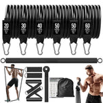 High Quality Fitness Booty Resistance Elastic Band Workout Set for Home Exercise Training Gym Dumbbell Harness Expander Equipment