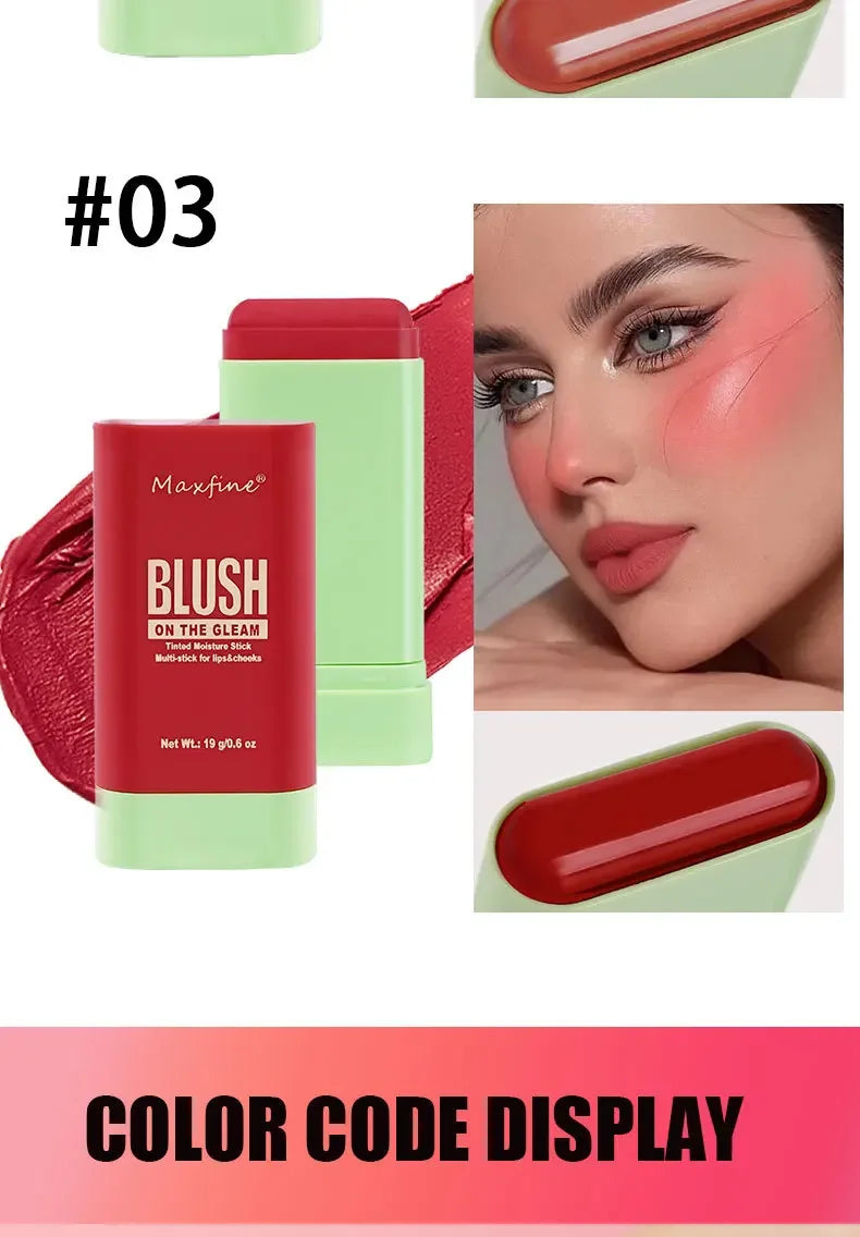 Make Up Multi Functional Blush Stick Easy Color Rouge Blusher Cream Waterproof High Color Rendering Brightening Skin Tone Hot