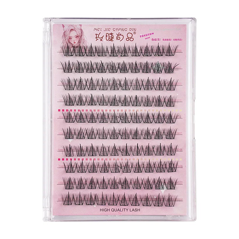 Upgraded Sunflower False Eyelashes No Glue Fake Lashes  Natural Reusable Band-Free Lashes Manga Lash Makeup Korean
