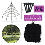 Halloween spider web simulation big black spider decoration bar scene layout props party decoration lawn scenery home decoration