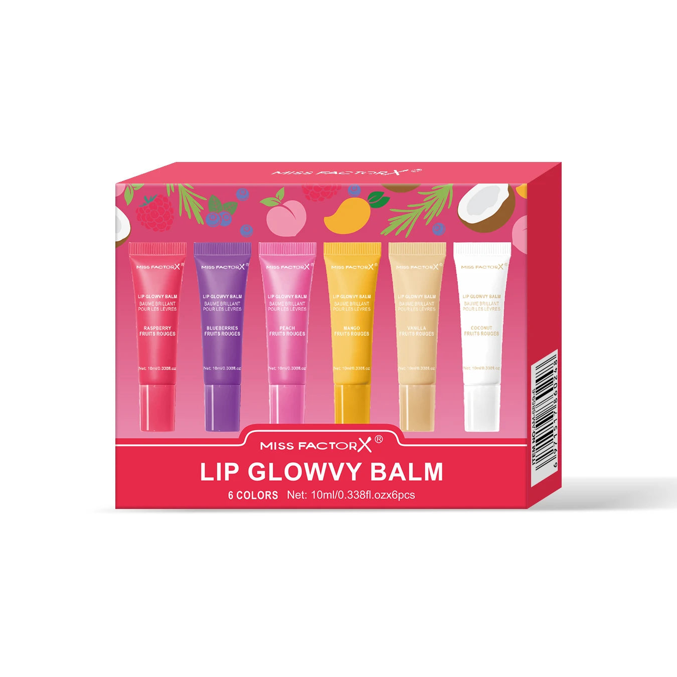 6-color lip gloss set, exquisite lace jelly sparkling lip oil, long-lasting moisturizing, the best choice for women's gifts
