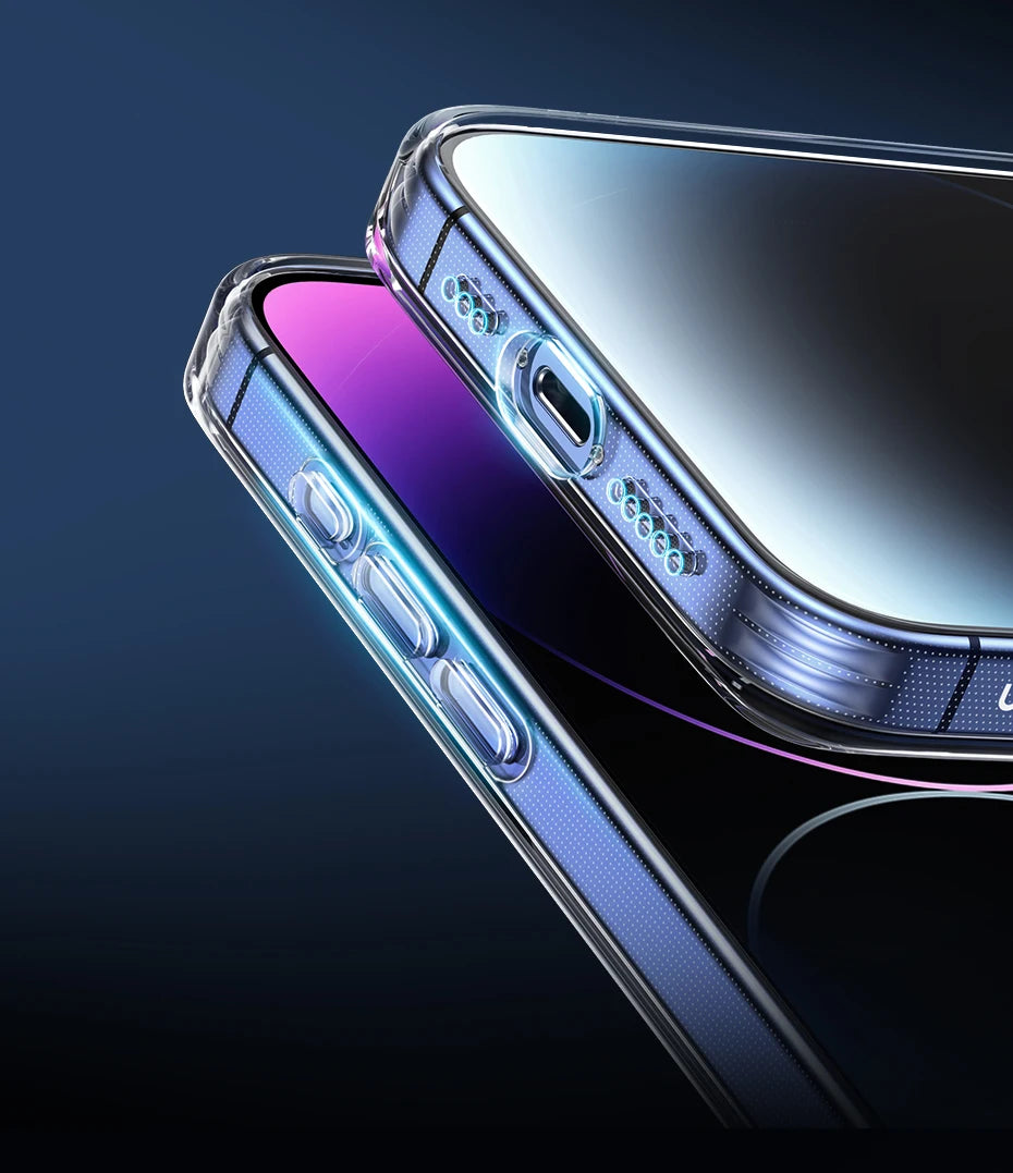 UGREEN Case for iPhone 17 16 15 14 Pro Max Shockproof Clear Case Transparent Cover for iPhone 15 Pro 16 Phone Protective Case