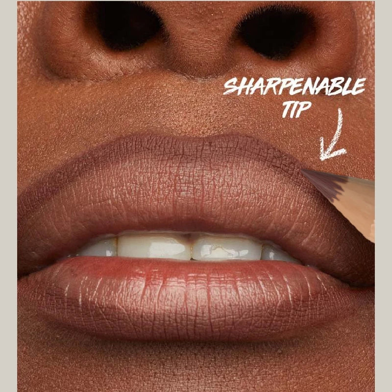 6pcs Face Secret Lip Liner Pencil Set,Ultra-Fine,Smooth Long Lasting Waterproof Matte Velvet,Brown Mixed Color