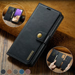 Detachable Magnetic Leather Cover for Samsung Galaxy S20 S21 S23 S24 FE S25 S22 Plus Note 20 Ultra A55 Wallet Card Holder Case