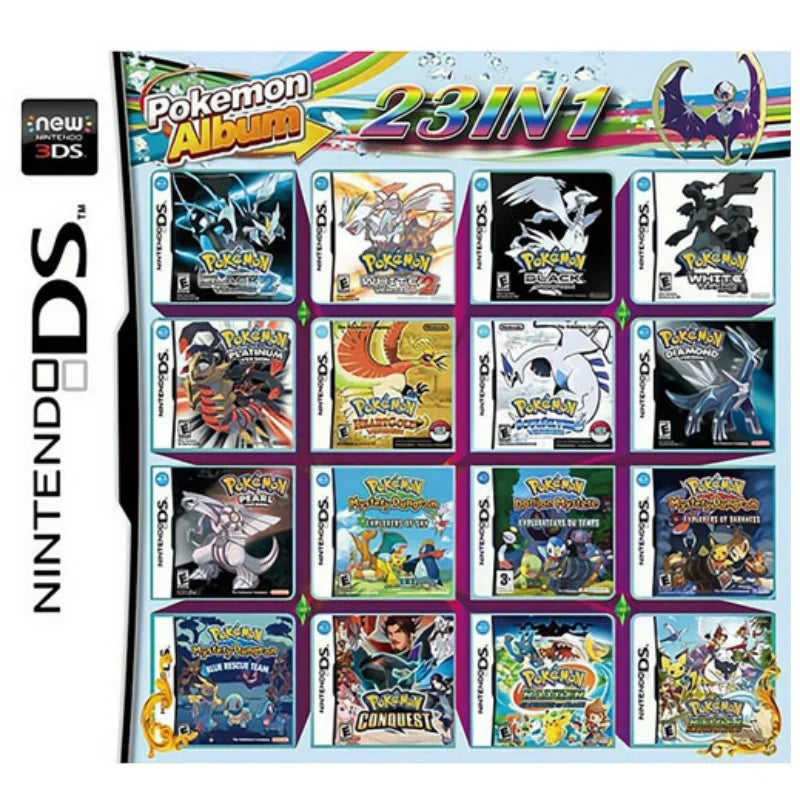 Game Combo Card for 3DS/NDS – 208 in 1, 510 in 1, 482 in 1, 23 in 1 Classic