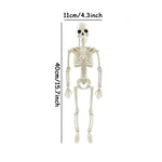 1pc Happy Halloween Modeling Humanoid Skeleton Decorative Props Haunted House Home Bedroom Balcony Decoration Party DIY Supplies