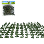 100Pcs Military Playset Plastic Toy Soldiers Mini Warrior Elite Force Action Figure Toys for Children Playing Gift