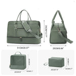 Luggage Travel Bags with a Clothes Bag and Toiletry Bag Large Capacity Daily Commuter Shoulder Bag Woman Tote Bags Handbag Woman