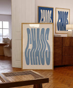 Chaos Typography Art Print and Posters Modernist Wall Art Chaos Quote Canvas Paintings Preppy Aesthetic Living Room Picturess