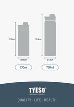 Tyeso 530/750ML Thermos Bottle Stainless Steel Vacuum Flask Travel Cup Insulated Water Bottle Sport Thermal Cup Mug Hot Cold Mug