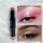 Double Head Eyeshadow Stick Colorful Shimmer Brown High Waterproof Cream Eyes Shadow Pencil Long Lasting Makeup Cosmetic