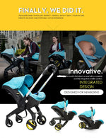 Ultralight 4-in-1 Baby Stroller with Car Seat
