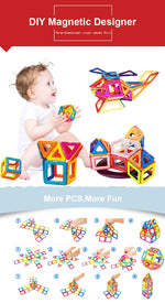 DIY Magnetic Building Blocks Magnet Toys Kids Designer Mini Building Set Model Gift Toys Puzzle Learn Jigsaw Puzzle Magnet Toys