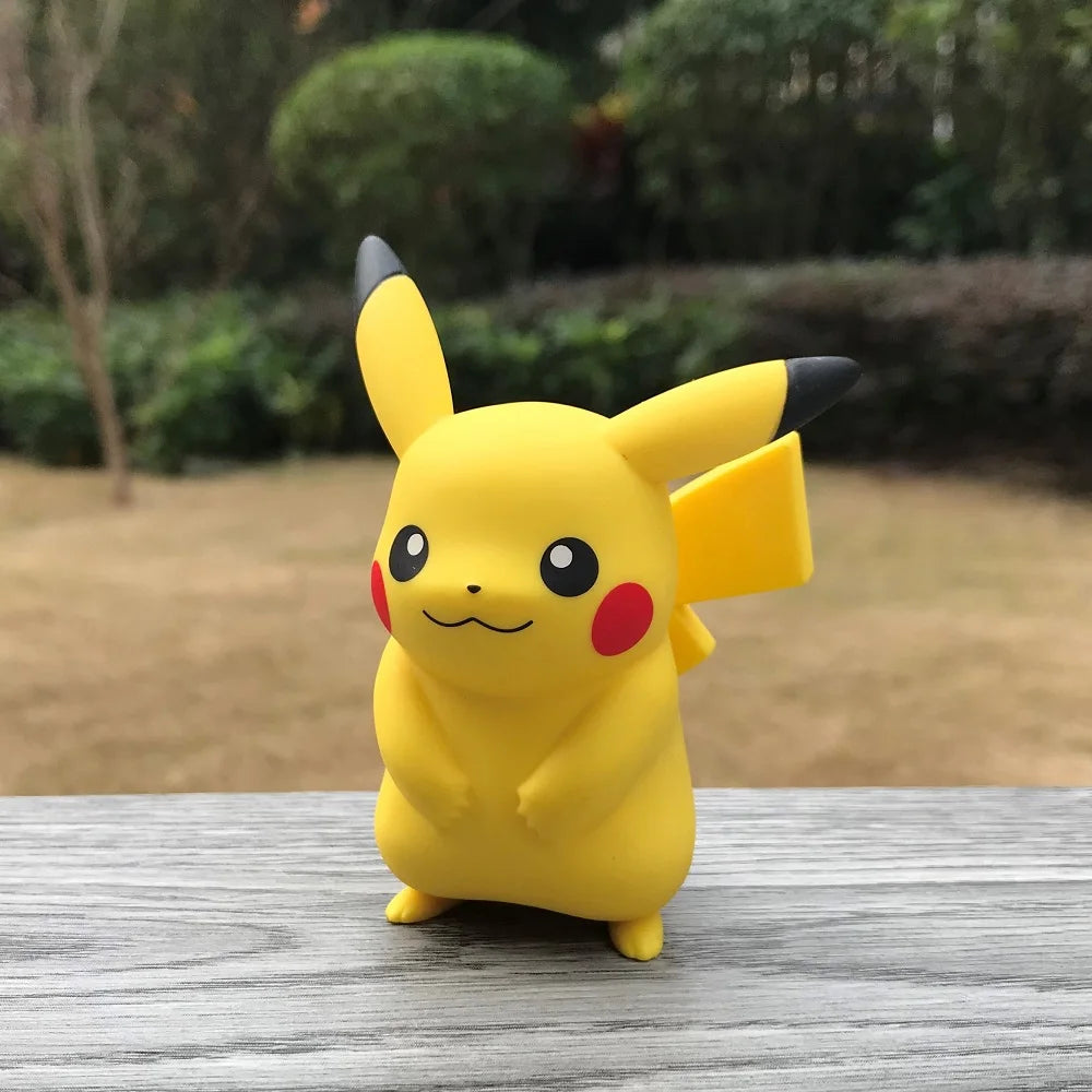 original Pokemon Figures Pikachu Charmander Psyduck Jigglypuff Bulbasaur Squirtle PVC Toys Model