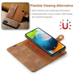 Detachable Magnetic Leather Cover for Samsung Galaxy S20 S21 S23 S24 FE S25 S22 Plus Note 20 Ultra A55 Wallet Card Holder Case