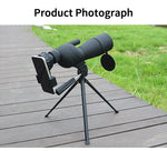 25-75x60 HD Spotting Scope Powerful Monocular Zoom Telescope Prism Waterproof for Birdwatching Target Shooting Camping