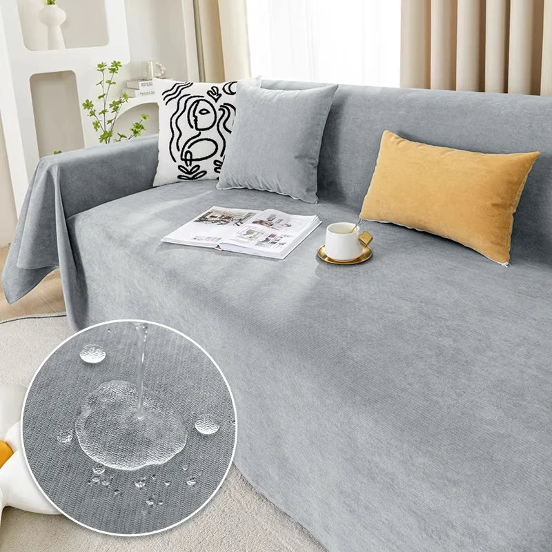 Waterproof Sofa Blanket Multipurpose Solid Color Blankets Dust-proof Fabric All-weather Anti-scratch Pet Home Living Room Decor