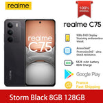 Global Version realme C75 6.72'' 90Hz FHD Display 50MP AI Camera 5828mAh Battery 45W Charge IP69 100% Original Cell Phone NFC