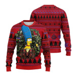 2026 Hot The Simpsons Print Sweatshirt Winter Christmas Ugly Hoodie Women's Casual Pullover Harajuku Festive Streetwear Y2k Top