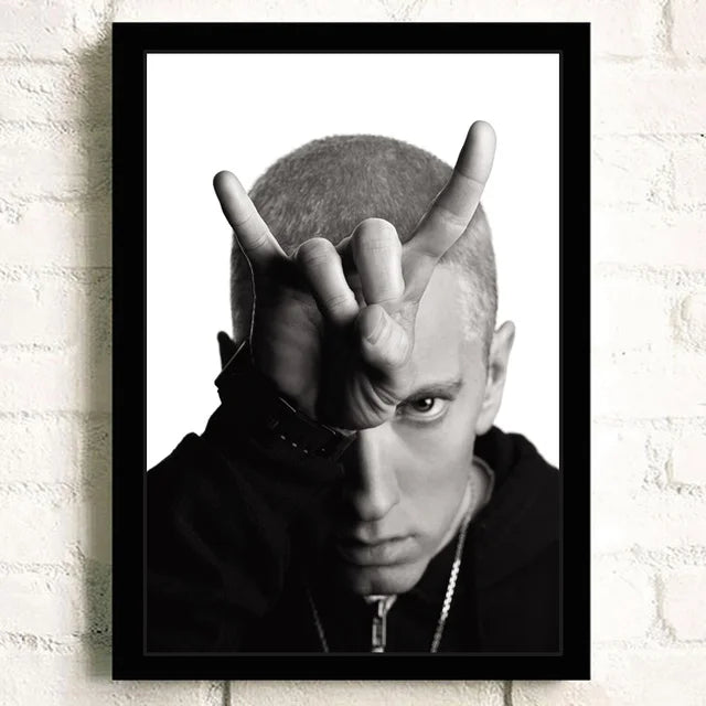 Super Rapper Eminems Posters and Prints Great Rap Singer Canvas Painting Music Star Wall Art Picture for Bedroom Home Decor