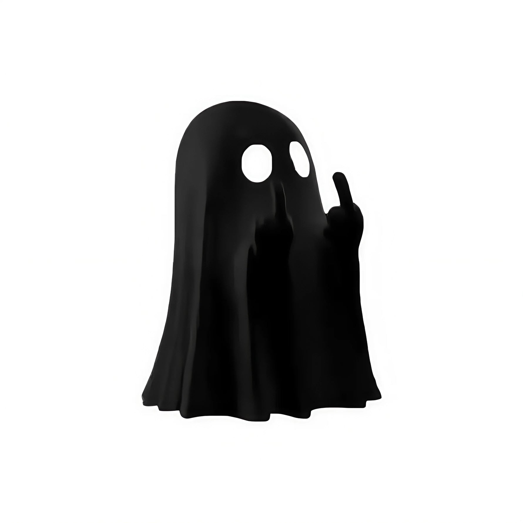 Middle Finger Cute Ghost Statue, Ghosts Small Scary Ghost Figurines, Halloween Home Decorations, Coffee Table Centerpieces Shelf